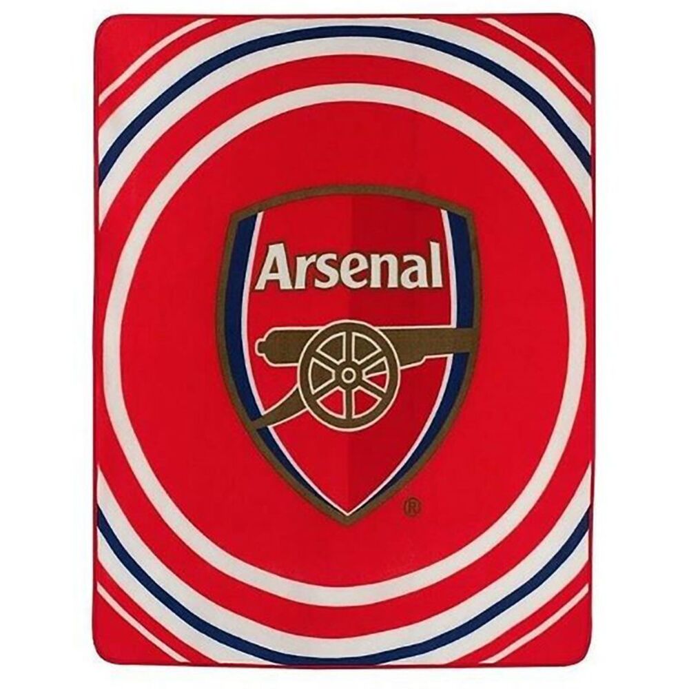 Arsenal FC Pulse Design Fleece Blanket / Red